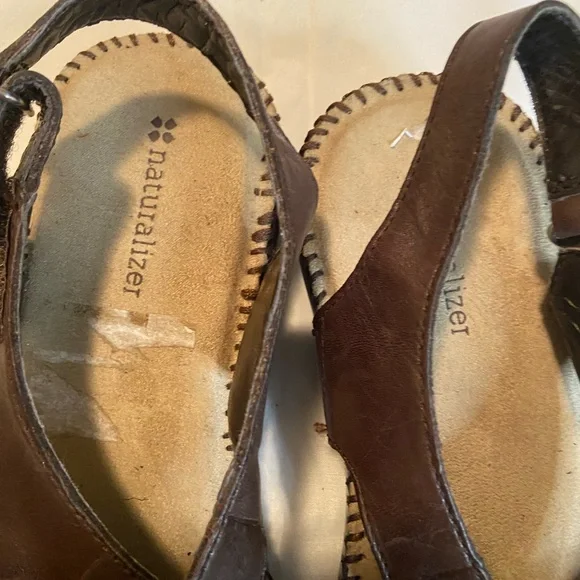 Naturalizer Leather Women’s Sandals Sz 8W - Picture 3 of 9